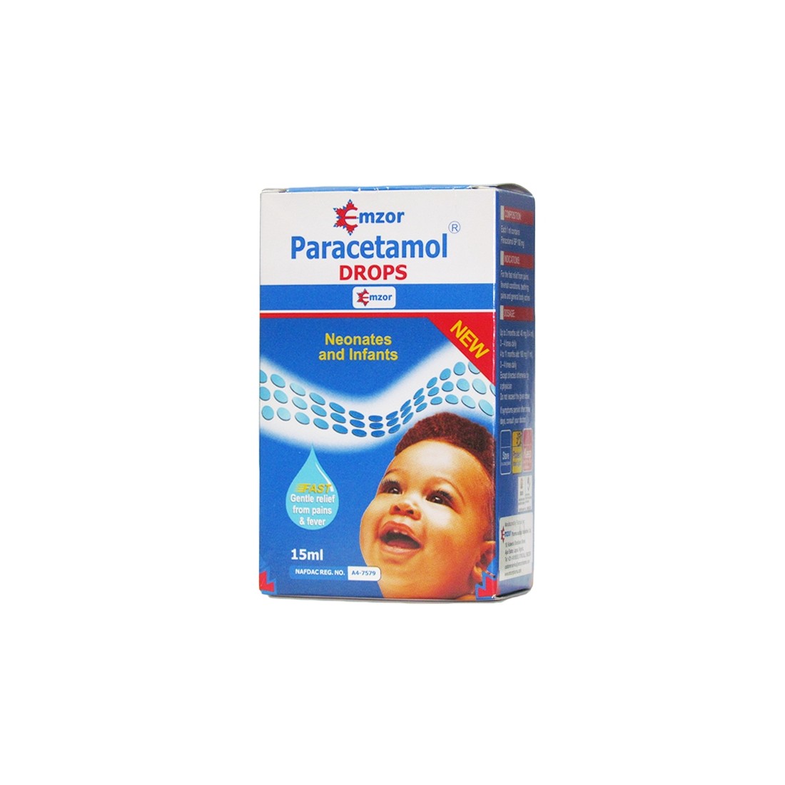 Emzor Paracetamol Drop 15ml Paracetamol 100mg